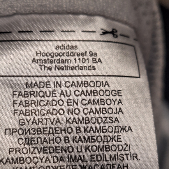 Rare Adidas Black and White Track Pants With Large Logo - Picture 9 of 9